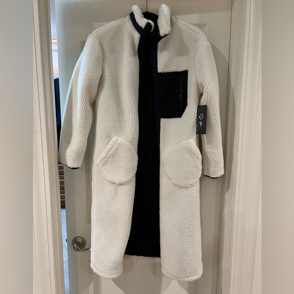 RD Style Oversized Cozy Fleece Coat NWT XS